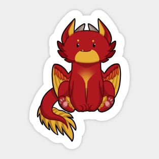 Cute western dragon Sticker